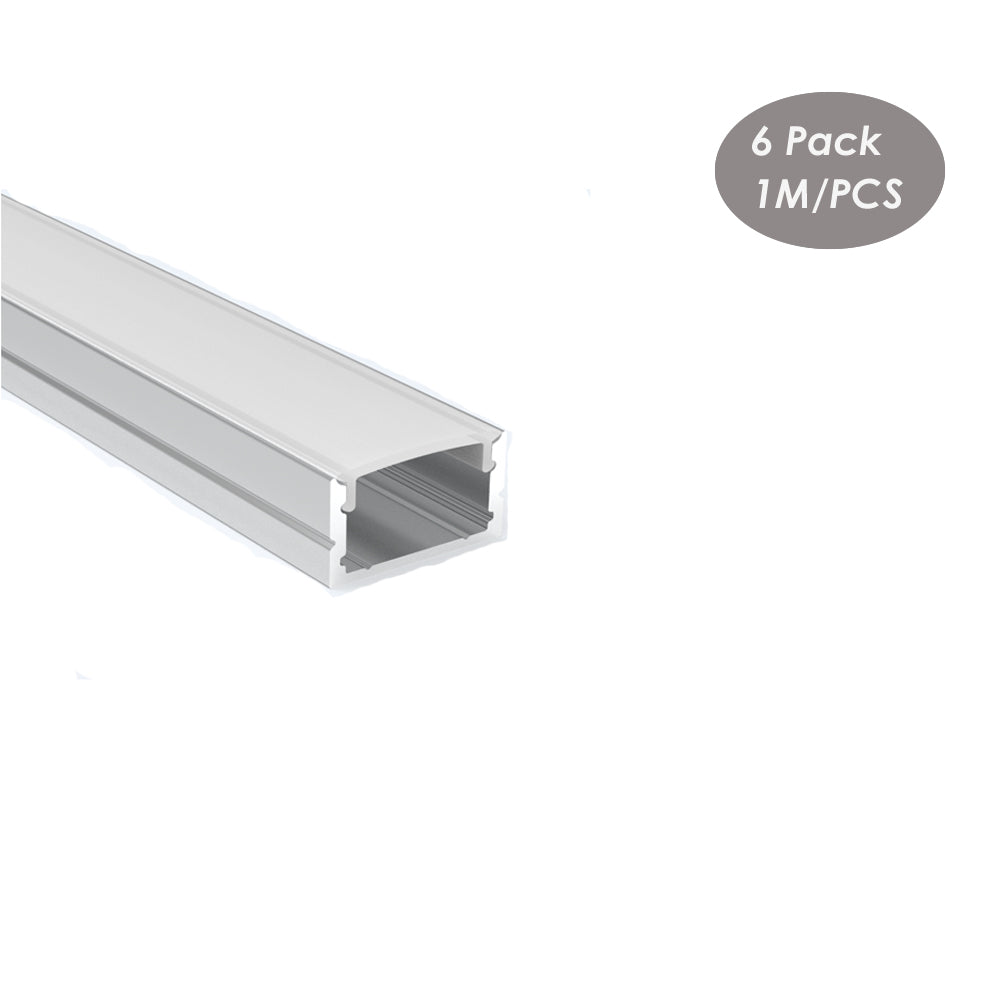 19*12mm Aluminum Channel for Strip Light With Milky Diffuser Cover,LED Profile Extrusion Track(DK-MP1912）