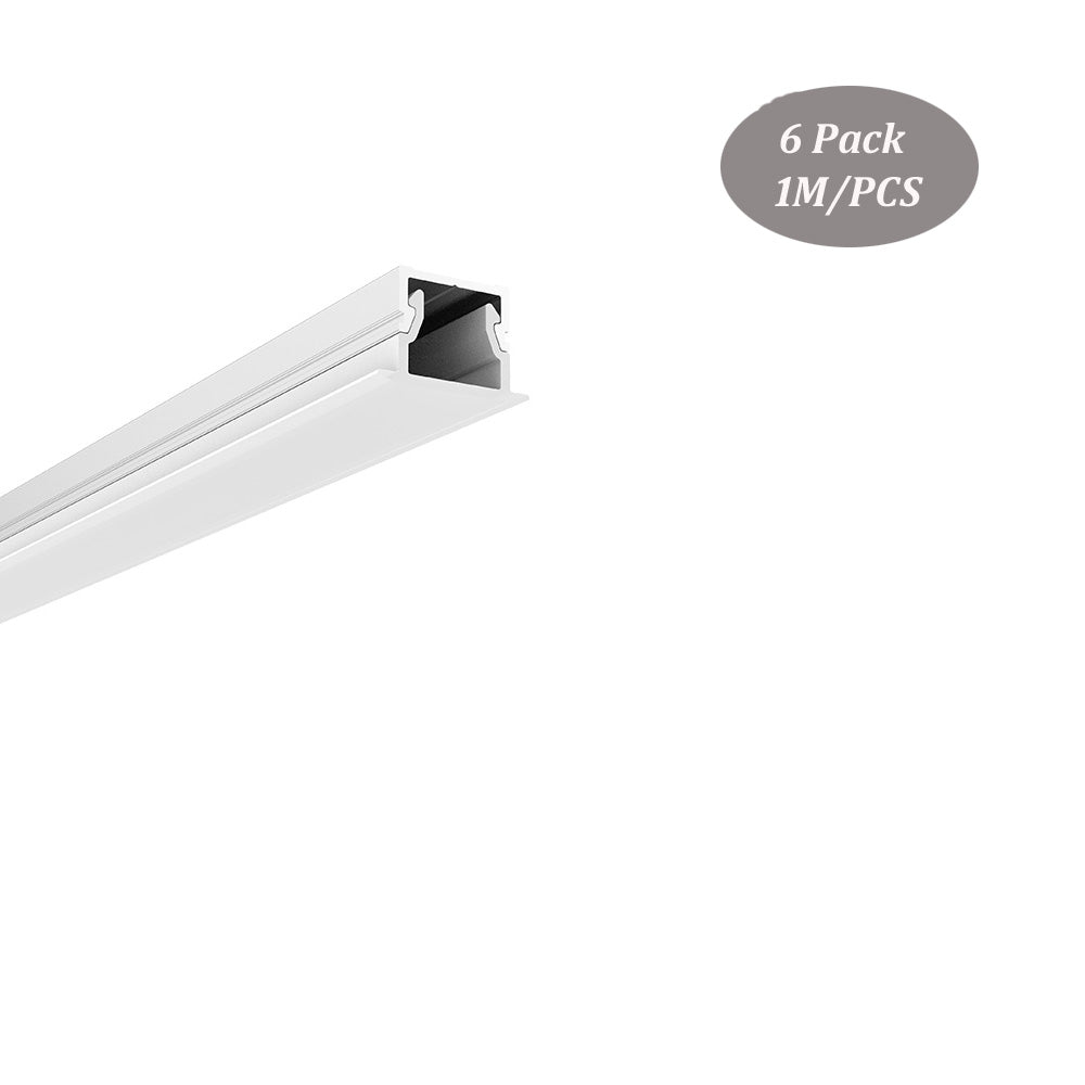 19*12mm Aluminum LED Profile for Cabinet Shelf with Milky Diffuser Cover for Bar Lighting（DK-RP1912）