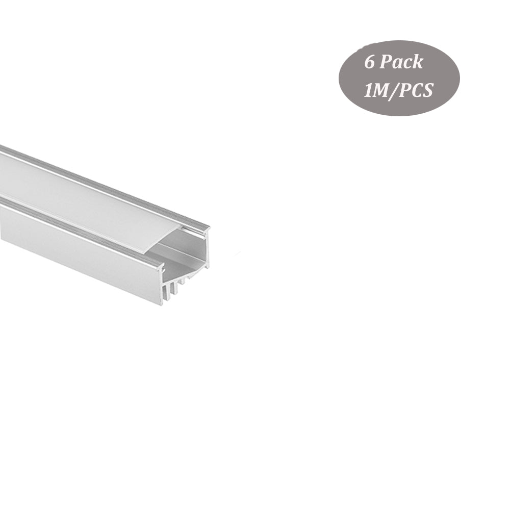 21*13mm LED Strip Light Diffuser Aluminum LED Channel Profile for 8-12mm Width Strip Light（DK-MP2113）