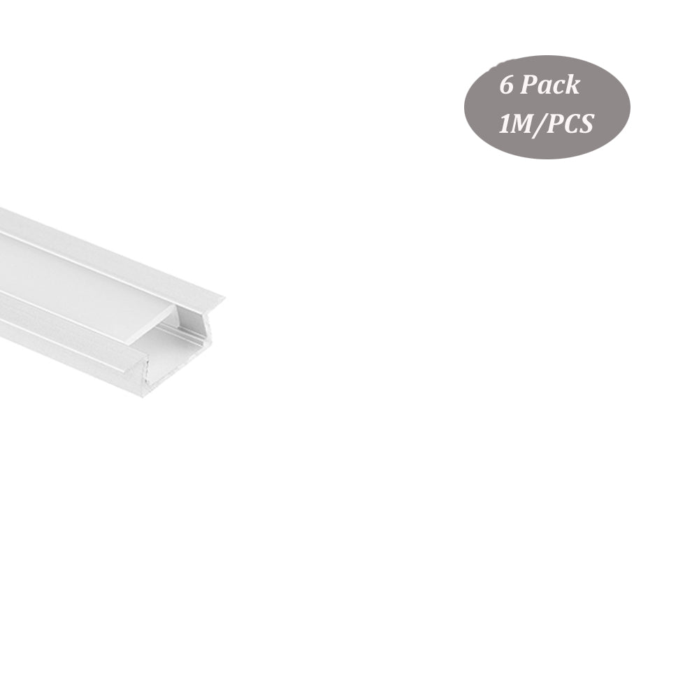 22*6mm Super Slim Aluminum LED Channel for Strip Light With Milky Diffuser Cover(DK-RP2206)