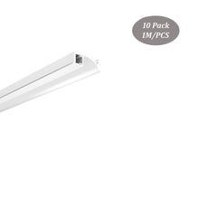 Cargar imagen en el visor de la galería, 22*8mm Super Slim Aluminum LED Profile for Cabinet, 5mm Inner Width Assymetrical Light（DK-MP2208）
