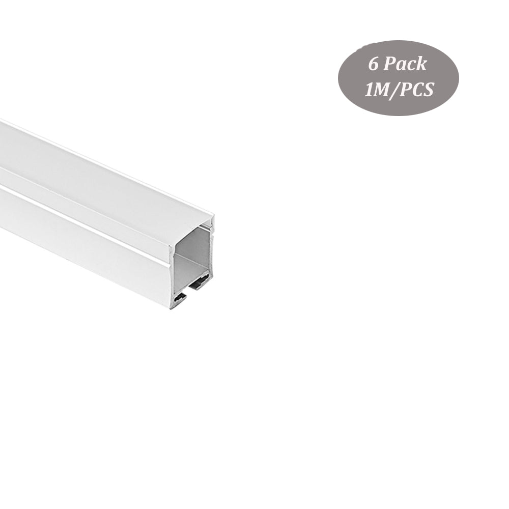 23*26mm LED Light Strip Diffuser Aluminum LED Channel Profile for 8-24mm Width Strip Light（DK-MP2326）