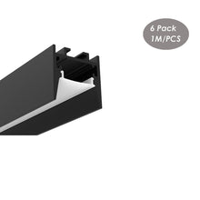 Carica l&#39;immagine nel visualizzatore di Gallery, 23*26mm Low Glare Aluminum LED Channel With Milky Diffuser Cover,Alu Profile Extrusion Track(DK-MP2326）
