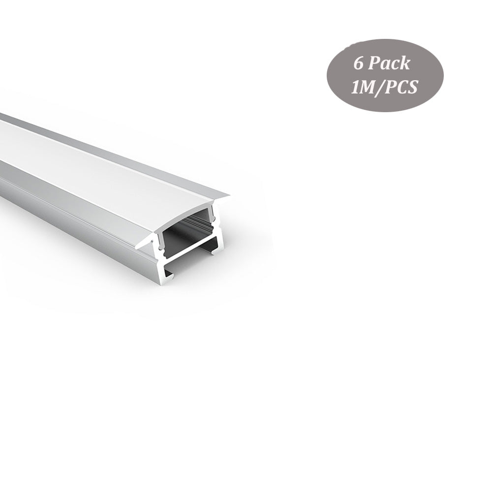 25*12mm Trim Recessed Aluminum Profile for Cabinet Magnet LED Strip Channel Track Exturison（DK-RP2512）