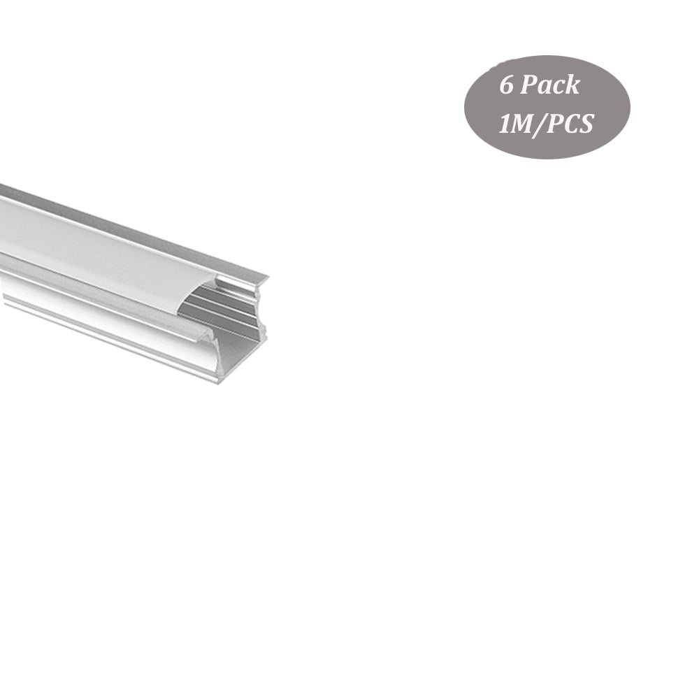 25*15mm Spotless Aluminum LED Profile for Strip Light Trim Recessed With Milky Diffuser Cover(DK-RP2515)