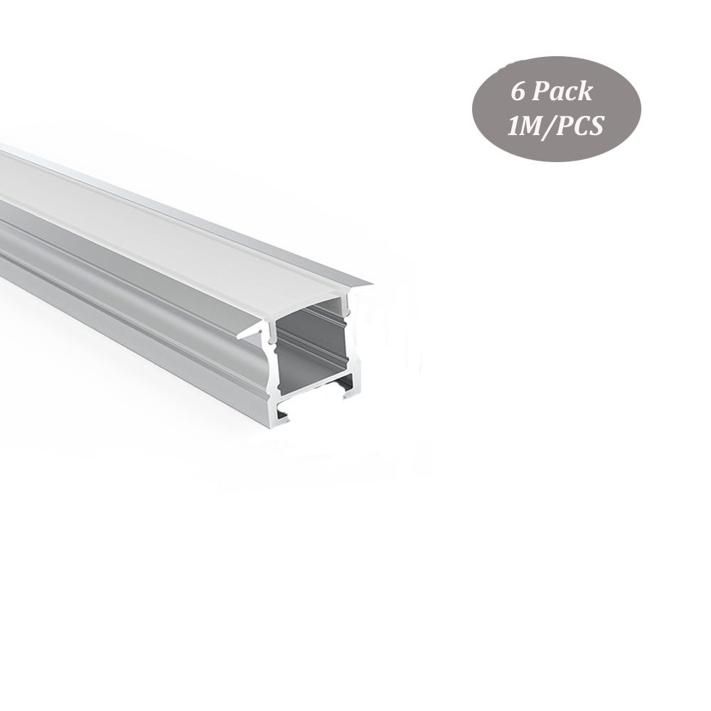 25*18mm Magnet LED Profile With Milky Diffuser Cover for Under Cabinet Light Strip Aluminum Channel（DK-RP2518）