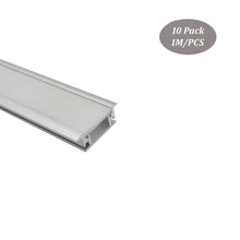 Load image into Gallery viewer, 27*11mm LED Light Strip Diffuser Channel for Floor with 3mm Thick Milky Cover （DK-RP2711）
