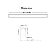 Ladda upp bild till gallerivisning, 28*11mm Marble Tile Use LED Channel Trimless Recessed Drywall Aluminum Profilefor Architectual Light（DK-DP2811）
