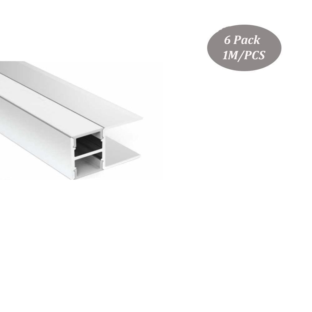 28*20mm Aluminum LED Profile for 18mm Thickness Wood Cabinet Shelf Up and Down Light（DK-MP2820）