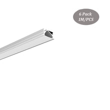 Загрузить изображение в средство просмотра галереи, 30*13mm Trim LED Profile,LED Aluminum Channel with Milky Diffuser Cover for Under Cabiner Indirect Lighting（DK-RP3013）
