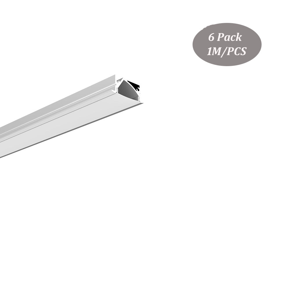 30*13mm Trim LED Profile,LED Aluminum Channel with Milky Diffuser Cover for Under Cabiner Indirect Lighting（DK-RP3013）