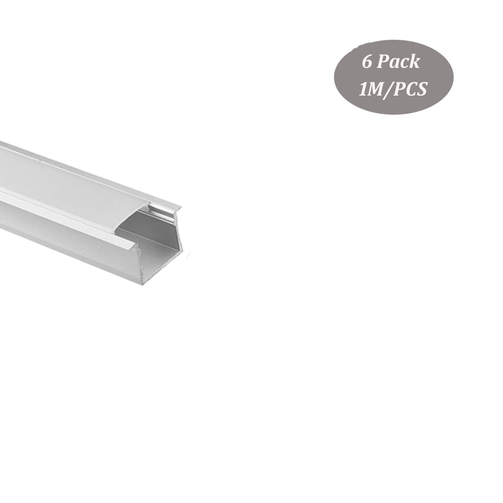 30*20mm U Shape LED Lights Profile With Milky Diffuser Cover,Aluminum Channel for LED Strip(DK-RP3020)