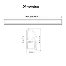 Carica l&#39;immagine nel visualizzatore di Gallery, 32*15mm Wall Light LED Aluminum Profile Channel Extrusion Track for HomeTheater Automation Hotel(DK-MP3215)
