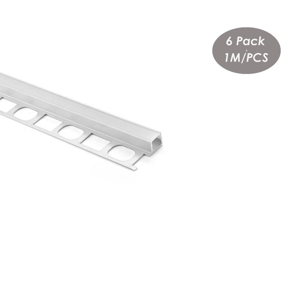 33*11mm Tile Trim Marble Edge Aluminum LED Channel Profile Plaster Drywall for 8-10mm LED Strip(DK-DP3311B)