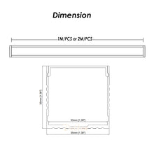 Charger l&#39;image dans la galerie, 35*35mm Wall and Ceiling Aluminum LED Profile with Milky Diffuser Cover for 8-33mm Width Strip Light（DK-MP3535A）
