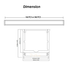 Charger l&#39;image dans la galerie, 35*42mm Wall and Ceiling Aluminum LED Profile with Milky Diffuser Cover for 8-33mm Width Strip Light（DK-MP3542A）
