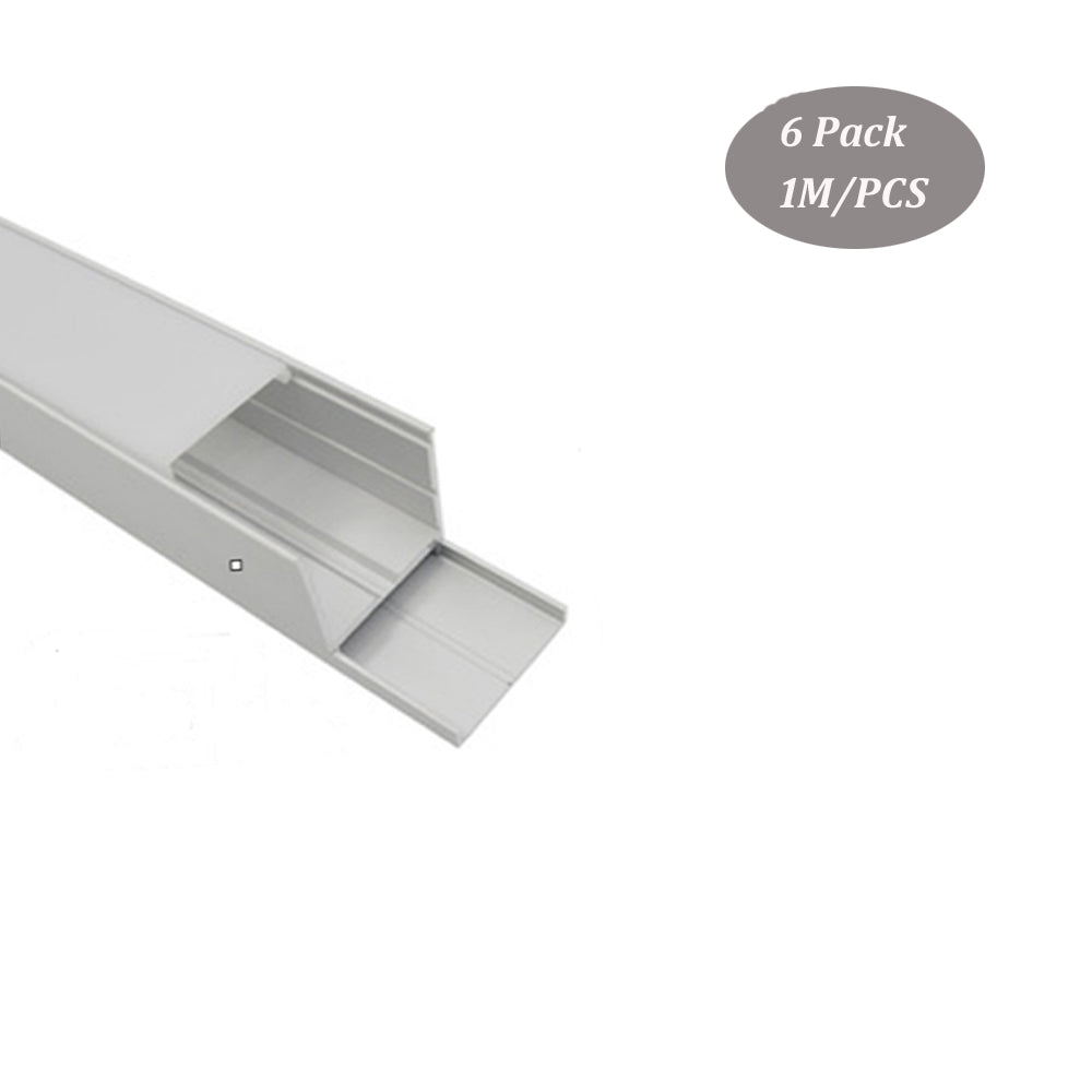 35*42mm Wall and Ceiling Aluminum LED Profile with Milky Diffuser Cover for 8-33mm Width Strip Light（DK-MP3542A）