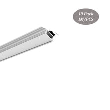 Загрузить изображение в средство просмотра галереи, 36*18mm Cabinet LED Profile,LED Aluminum Channel with Milky Diffuser Cover for Indirect Lighting（DK-MP3618）
