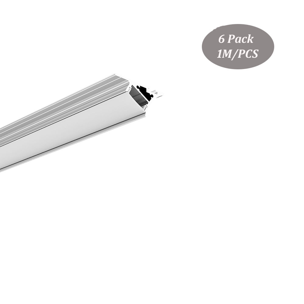 36*18mm Cabinet LED Profile,LED Aluminum Channel with Milky Diffuser Cover for Indirect Lighting（DK-MP3618）