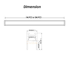 Charger l&#39;image dans la galerie, 37*21mm LED Strip Diffuser Aluminum Profile With Milky Cover Alu Channel Extrusion Track(DK-MP3721）
