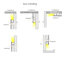 Lataa kuva Galleria-katseluun, 39*15mm Architectural Drywall LED Plaster Profile Wall Ceiling Aluminum LED Channel Extrusion Track(DK-DP3915)
