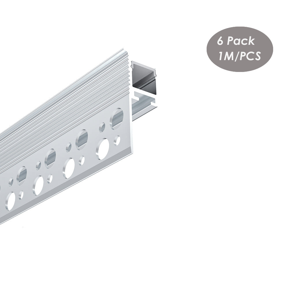 39*15mm Architectural Drywall LED Plaster Profile Wall Ceiling Aluminum LED Channel Extrusion Track(DK-DP3915)