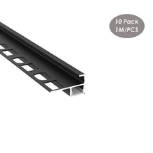 Загрузить изображение в средство просмотра галереи, 40*24mm Tile Mable Edge LED Profile Aluminum Channel Extrusion Track for Indoor and Outdoor Stairs(DK-DP4024)
