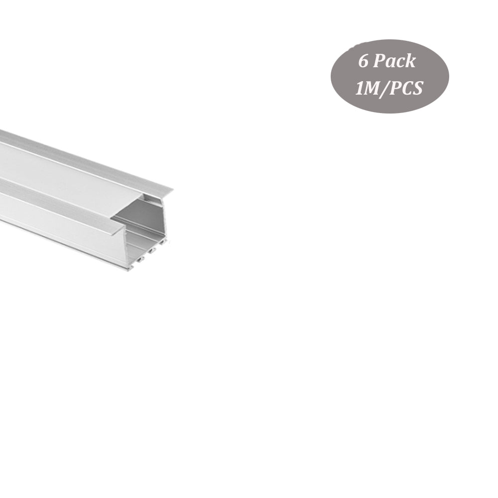 40*26mm Alu Profile for LED Strip Lights With Milky Diffuser Cover,Trim Recessed LED Aluminum Channel for Wall and Ceiling(DK-RP4026)