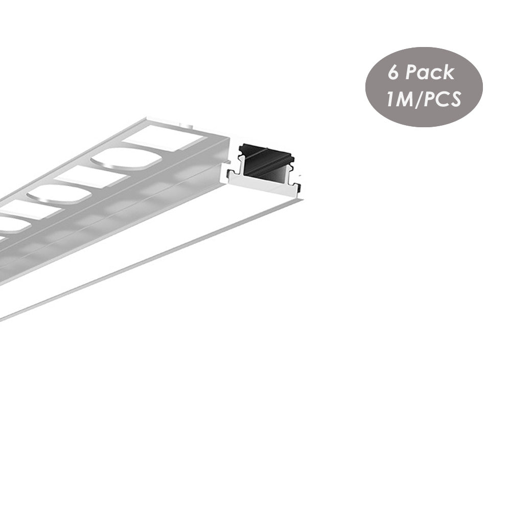 41*12mm Tile/Marble Edge Aluminum LED Profile Trimless Recessed for Kitchen/Bathroom(DK-DP4112）