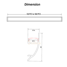 Carica l&#39;immagine nel visualizzatore di Gallery, 42*17mm Up Lighting Aluminum LED Profile Wall Mounted LED Channel for 8-12mm Width LED Strip（DK-MP4217）
