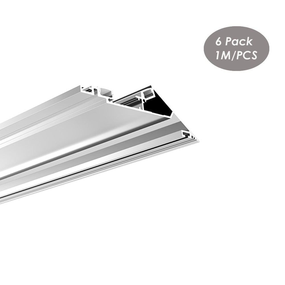 143*46mm Cove Lighting Gypsum LED Profile Ceiling Indirect Drywall Aluminum LED Profile Lighting(DK-DP14346）