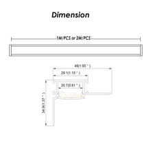 Cargar imagen en el visor de la galería, 49*35mm Plaster LED Profile Wall to Ceiling Drywall Aluminum Channel Extrusion Track for Architectural Home Theater(DK-DP4935)
