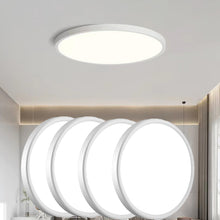 Загрузить изображение в средство просмотра галереи, 12 Inch 24W LED Flush Mount Ceiling Light 5000K Daylight 120V Surface Mount Ceiling Light LED Flat Overhead Ceiling Light Fixture for Kitchen Bedroom Living Laundry Room
