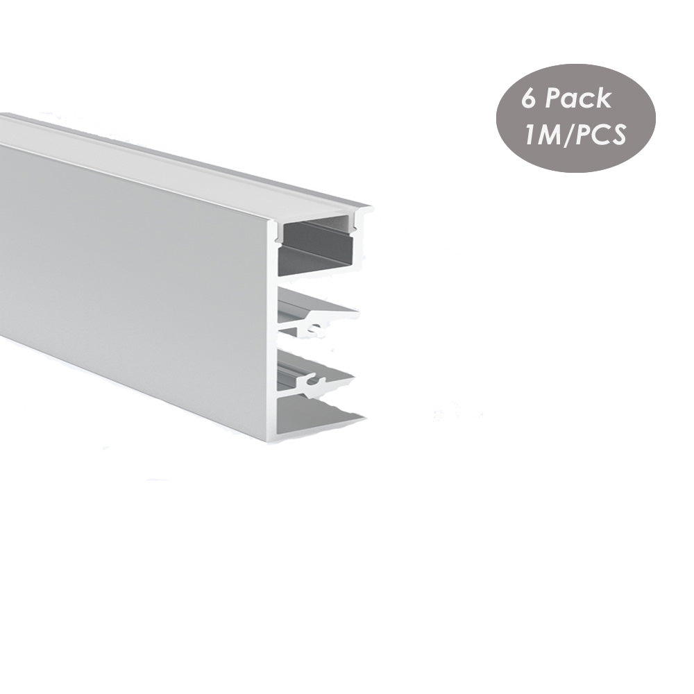 50*15mm Wall Light LED Aluminum Profile With Milky Cover Alu Channel Extrusion Track for Architectural(DK-MP5015）