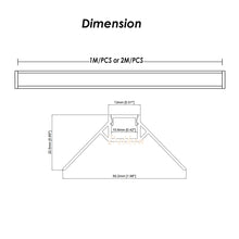 Carregar imagem no visualizador da galeria, 50*23mm Outer Coner Drywall LED Profile,Aluminum Channel for Plaster With Light Strip Diffuser Cover(DK-DP5023)
