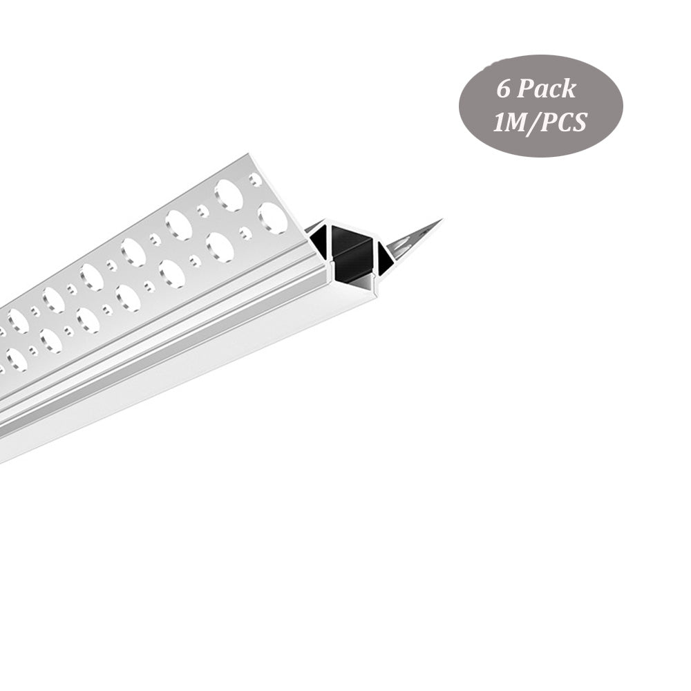 50*23mm Outer Coner Drywall LED Profile,Aluminum Channel for Plaster With Light Strip Diffuser Cover(DK-DP5023)