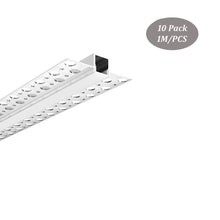 Carica l&#39;immagine nel visualizzatore di Gallery, 53*14mm Delkon Trimless Recessed Aluminum LED Profile Channel Fixture for 8-10mm Width Strip Light(DK-DP5314)
