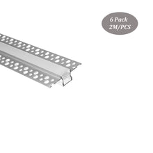 Cargar imagen en el visor de la galería, 57*14mm Trimless Recessed Plaster LED Profile,Spotless LED Strip Aluminum Channel Extrusion for Interior Lighting(DK-DP5714)
