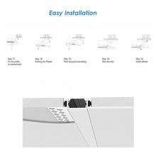 Загрузить изображение в средство просмотра галереи, 57*14mm Trimless Recessed Plaster LED Profile,Spotless LED Strip Aluminum Channel Extrusion for Interior Lighting(DK-DP5714)
