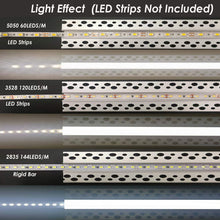 Cargar imagen en el visor de la galería, 57*14mm Trimless Recessed Plaster LED Profile,Spotless LED Strip Aluminum Channel Extrusion for Interior Lighting(DK-DP5714)
