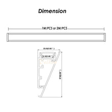 Load image into Gallery viewer, 57*24mm Architectural LED Profile Wall Mounted Aluminum LED Channel Extrusion Track for Home Hotel(DK-MP5724)
