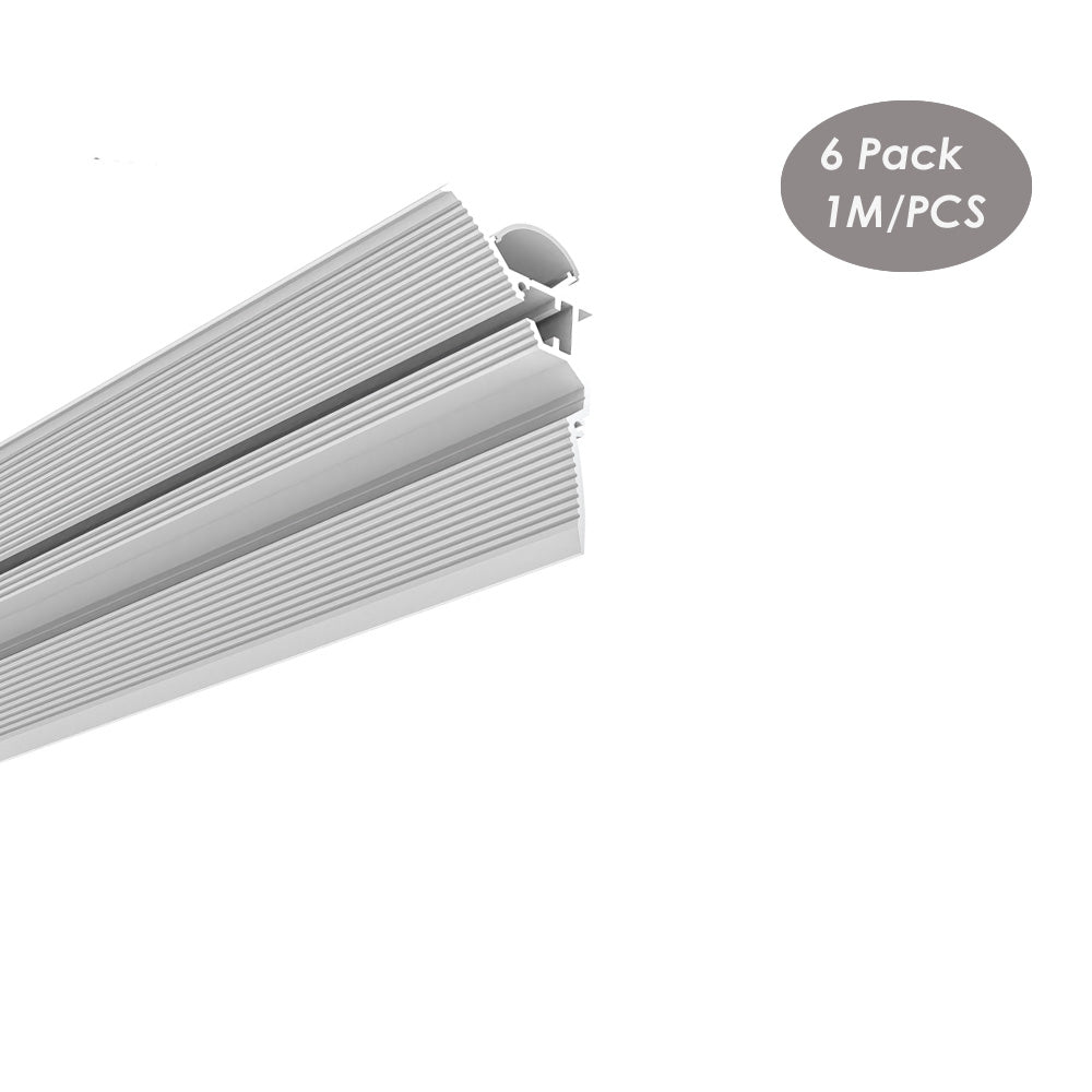 60*37mm Architectural Drywall LED Plaster in Profile Wall Ceiling Aluminum LED Channel Extrusion Track(DK-DP6037)