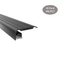 Ladda upp bild till gallerivisning, 65*28mm Non-Slip Nosing Stair LED Aluminum Channel Cinema Step Profile for School Home Theater（DK-MP6528）
