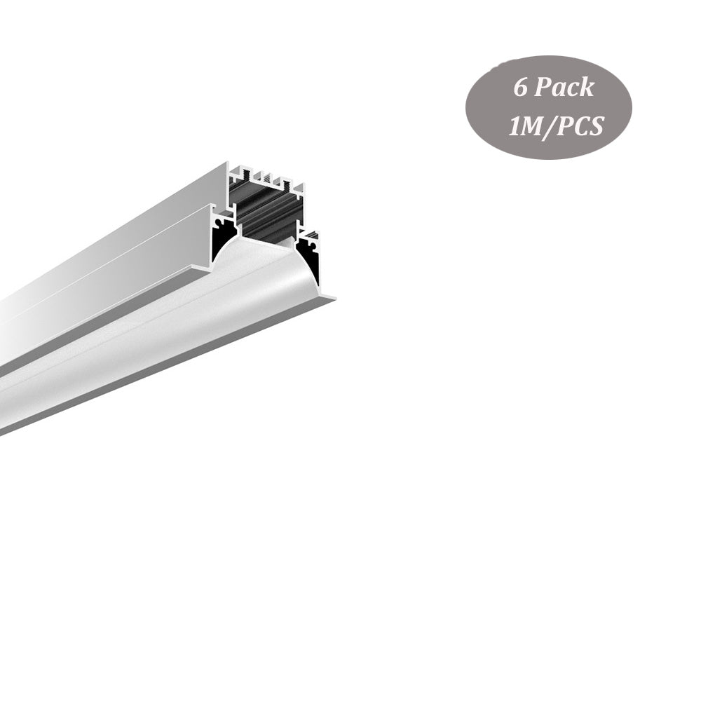 65*45mm Recessed LED Aluminum Strip Profile Extrusion Track Aluminum LED Channel for Wall and Ceiling(DK-RP6545)