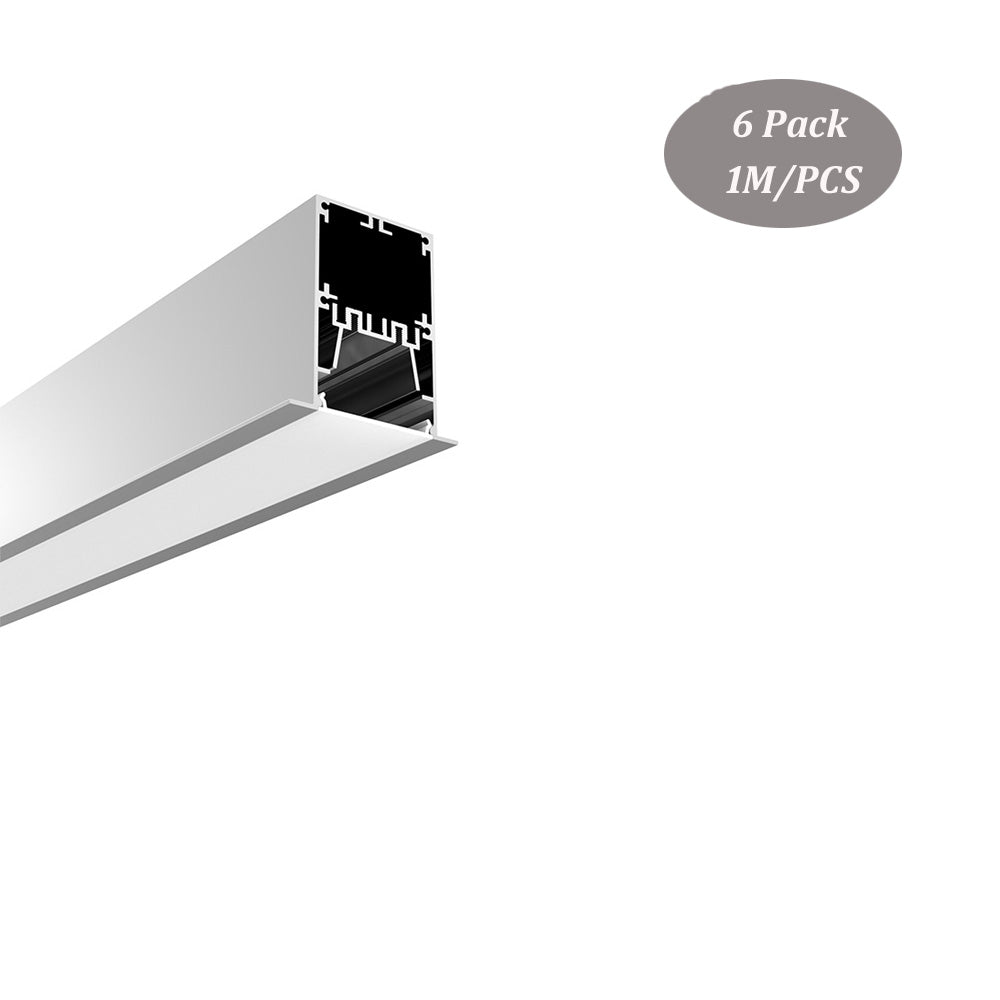 68*75mm 2 Inches LED Aluminum Strip Channel Extrusion Track Aluminum Profile for LED Strip Light(DK-RP6875A)