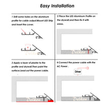 Load image into Gallery viewer, 73*30mm Cove Lighting Plaster in LED Profile Ceiling Indirect Drywall Aluminum LED Profile Lighting(DK-DP7330）
