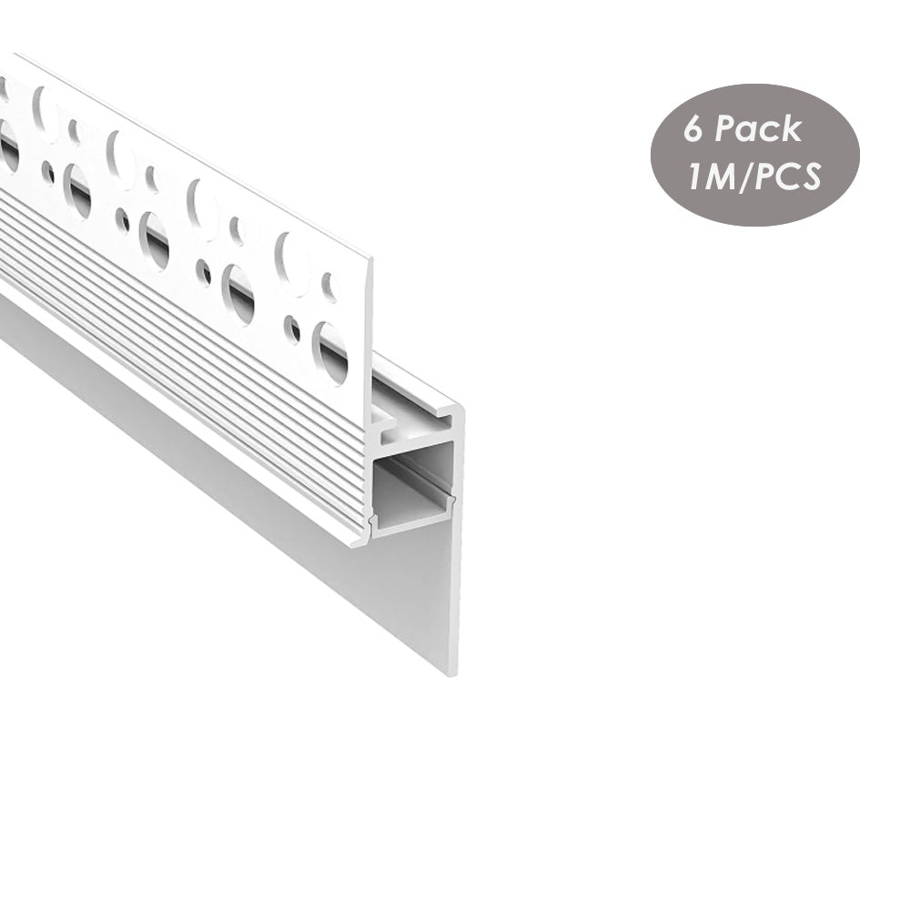 75*15mm Architectural Plaster Drywall LED Profile Wall Ceiling Aluminum LED Channel Extrusion Track(DK-DP7515)