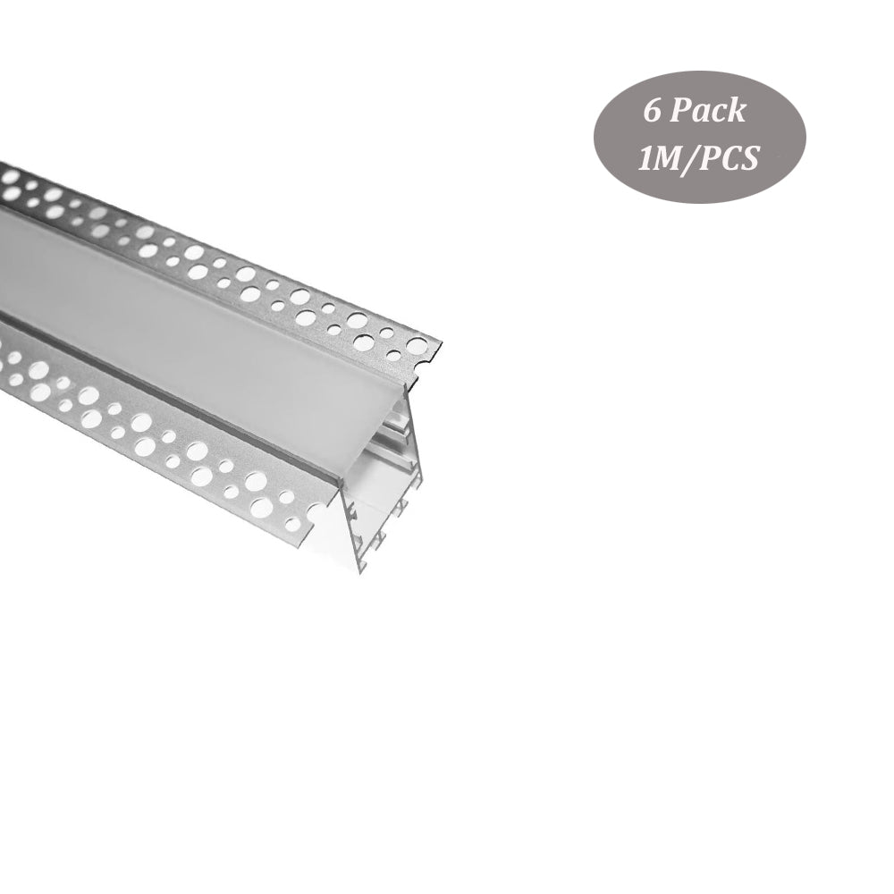 74*35mm Plaster LED Channel,Drywall Aluminum LED Profile Trimless Recessed for Architecture(DK-DP7435)