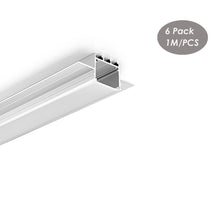 Load image into Gallery viewer, 79*32mm Wall and Ceiling Aluminum Channel LED Recessed Drywall Plaster Profile for Shopping Mall(DK-DP7932）
