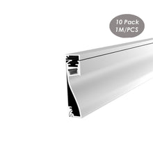 Charger l&#39;image dans la galerie, 80*16mm Skirting Wall Foot Line Aluminum LED Profile Channel Extrusion Track with Milky Diffuser Cover(DK-DP8016)
